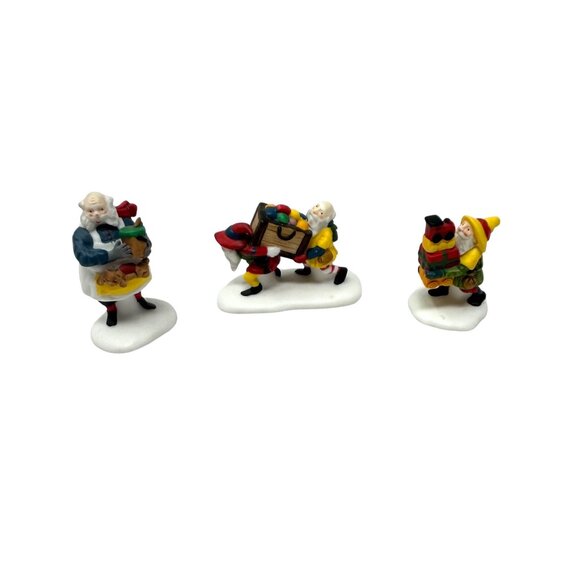 Department 56  "Toymaker Elves" Porcelain Figurines - Vintage from 1991 - Picture 1 of 9